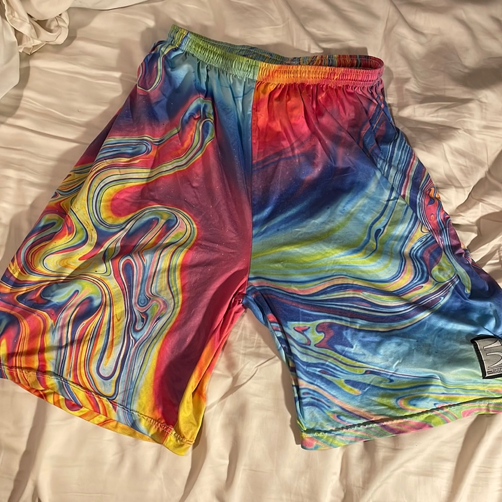 Stretchy athletic shorts